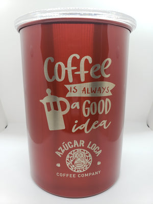 Azúcar Loca "Coffee is always a good idea" Canister