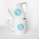 High Grade Ceramic Ergonomic Handle Logo Mug