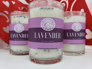 Lavender Candle- Hand Poured Artisan Lux Soy